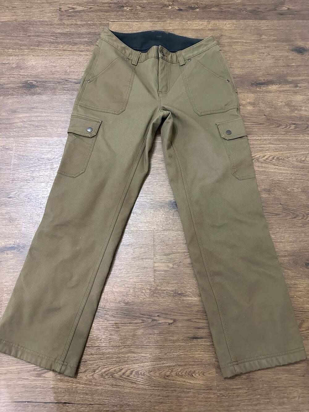Duluth Flex Fire Hose Cargo Pants Womens 6x29 (27x29) Brown Relaxed Work